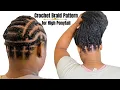 Perfect Crochet Braid Pattern for High Ponytail Boho Box Braids Install