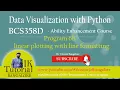 6b Liner Plotting with Line Formatting using Matplotlib Data Visualization with Python VTU AEC