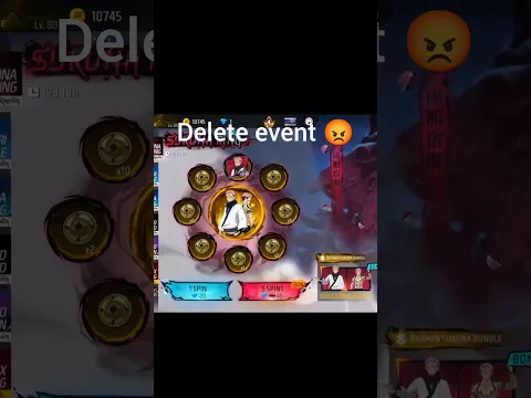 delete event😡# free fire # shorts