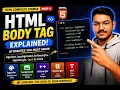 HTML Body Tag Explained Attributes bgcolor margin text Step by Step