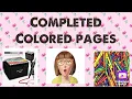 Completed colored pages for may 2026