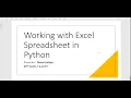 Learn Automating Data Management Excel Spreadsheet Manipulation with Python Koenig Solutions