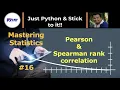 Pearson and Spearman correlation PyCSR Learn Python Online with Pankaj Soni
