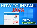 How to Install Java on Windows 2025 Update