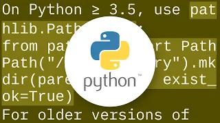 How can I safely create a nested directory