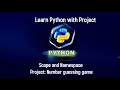 Learn python with project 12 Number guessing game Scope and namespace Beginner level