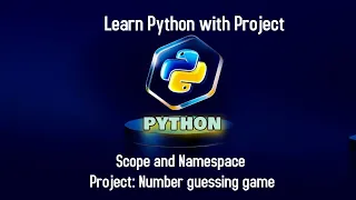 Learn python with project 12 Number guessing game Scope and namespace Beginner level