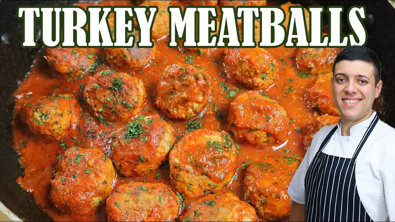 Juicy Turkey Meatballs Recipe   How to Make Meatballs by Lounging with Lenny