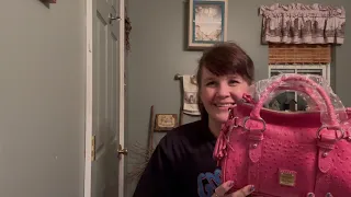 Dooney ostrich satchel