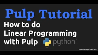 Linear Programming in Python using Pulp