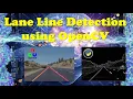 Lane Line detection with openCV Python