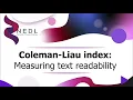 Coleman-Liau index explained Measuring text readability Excel