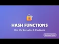 Hash Functions Explained One-Way Encryption Checksums for Beginners