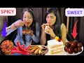 Download Lagu SWEET FOOD VS SPICY FOOD CHALLENGE ||