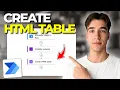 How To Create HTML Tables In Power Automate Flow Tutorial 2026