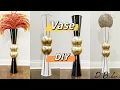 See how she made these beautiful floor vases super simple DIY