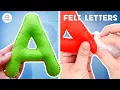 Felt Alphabet Letters Free Stuffed Alphabet Letters Pattern