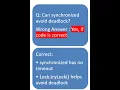Synchronized vs Lock in Java Multithreading Question Part 2