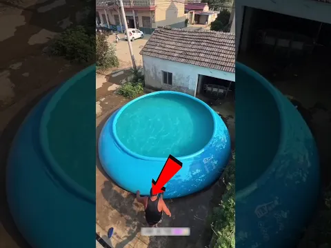 One Month Without a Shower: Epic Pool Fail! 💦 #shorts