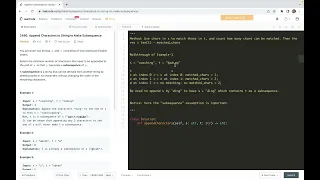 leetcode 2486 Append Characters to String to Make Subsequence - match chars