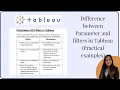 Parameters vs Filters in Tableau With Examples V Important Tableau interview Question