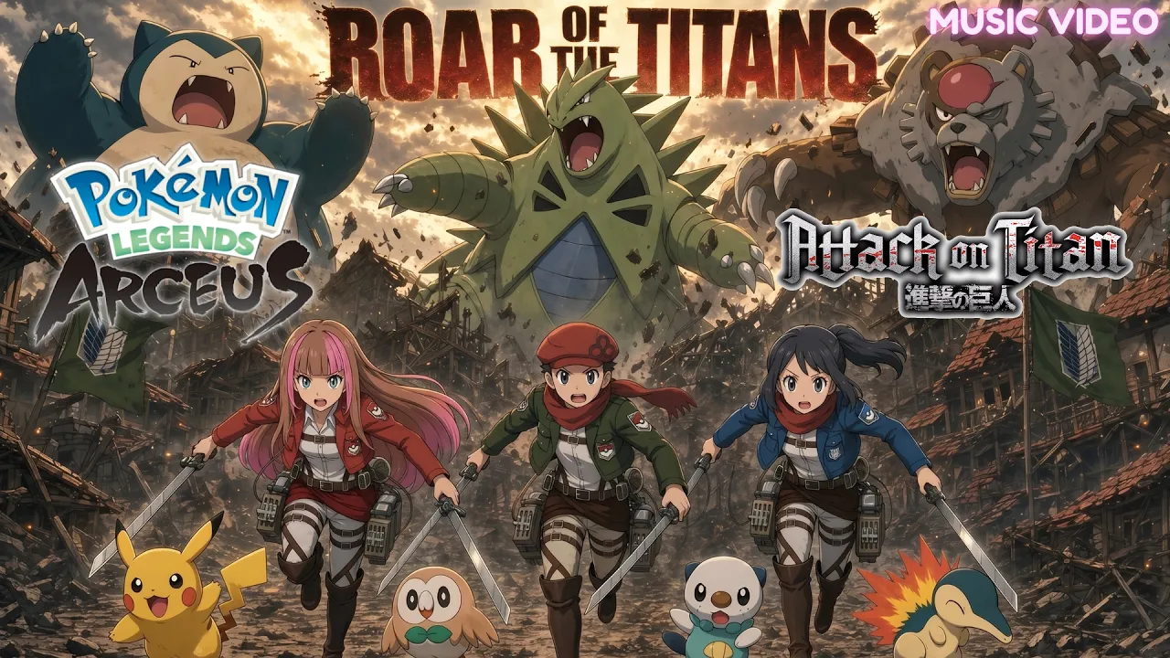 The Ultimate Attack on Titan x Pokémon Anime Opening ⚔️🔥| Roar of the Titans (AMV) - ELEXYA