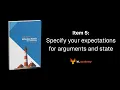 Effective Kotlin Item 5 Specify your expectations for arguments and state