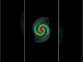 Mesmerizing Rainbow Spiral Flower Hypnotic Turtle Graphics Art ByteMagnet