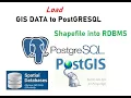 How to Load Shapefile Data onto PostGIS and PostgreSQL database