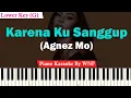 Download Lagu Agnes Monica - Karena Ku Sanggup Karaoke Piano Lower Key
