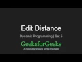 Dynamic Programming Set 5 Edit Distance GeeksforGeeks