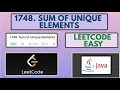 Leetcode 1748 Sum of Unique Elements Easy Java Solution