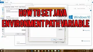 How to set Java Environment Path Variable in Windows 10