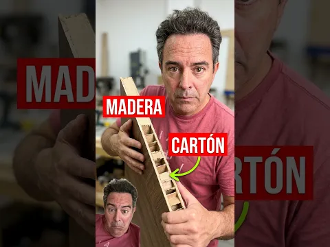 Cómo son los muebles de Ikea por dentro. Cómo se fabrican las puertas.Cortando un mueble de IKEA ￼