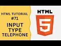 HTML Tutorial - Input Type Tel for Telephone Number in HTML Form