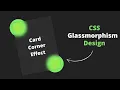Real Glassmorphism Card Hover Effects Html CSS Glass morphism Effects With Source code