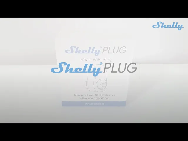 Adattatore smart per presa 1х Schuko 16A con misuratore - Shelly Plug