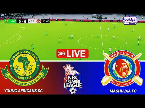 Video Thumbnail: 🔴LIVE | Yanga SC 6 - 0 Mashujaa - NBC Premier League 2025/26 | Video Game Simulation