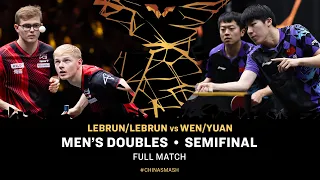 FULL MATCH | Lebrun/Lebrun vs Wen/Yuan | MD SF | #ChinaSmash 2026