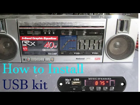Download MP3 How to install usb kit to old cassette player /bt/fm/sd card