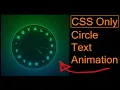 CSS Gradient Circle Text Animation - Html CSS royaltutorials354