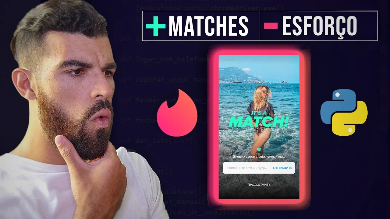 COMO CRIAR UM BOT(robô) PARA O TINDER C/ PYTHON [FÁCIL]