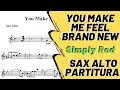 Download Lagu You Make Me Feel Brand New - Simply Red (Partitura Sax Alto)
