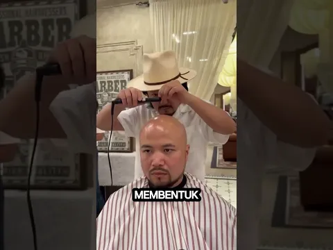 😭💈 Rambut Terakhirnya Kalah Saat Ditata! 😂🔥