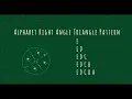 99 Alphabet Right Angle Triangle Pattern without any pre-defined method using while loop in Python