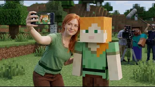 What If MINECRAFT Was Real Steve Alex Creeper Enderman Ender Dragon More