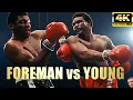 George Foreman vs Jimmy Young HIGHLIGHTS Legendary Boxing Fight 4K Ultra