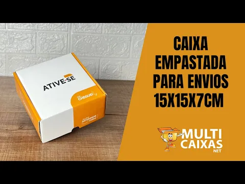 Download MP3 Caixa Personalizada para Correio / E-commerce Empastada (15 x 15 x 7 cm)