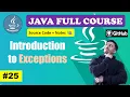 Lecture 25 - Checked and Unchecked Exception Beginner to Advance l Java Course 2024 CodeMyth
