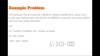 The Numpy Stack in Python - Lecture 11 Word Problem